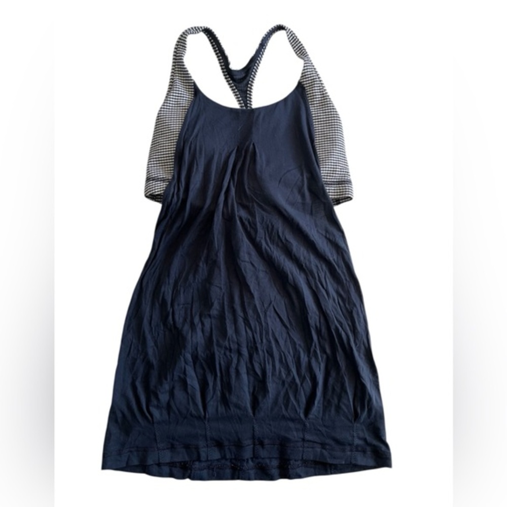 lululemon athletica Navy and White Tank Top